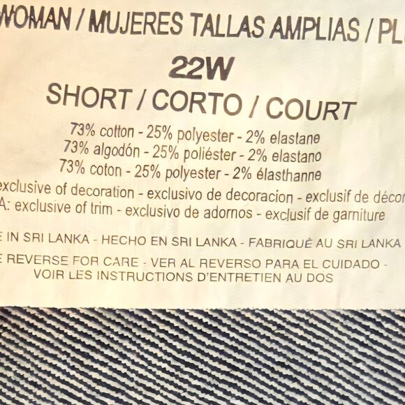 Gloria Vanderbilt "Amanda" Classic Fit Jeans – Size 22W Short - Worn One Time - Picture 5 of 11